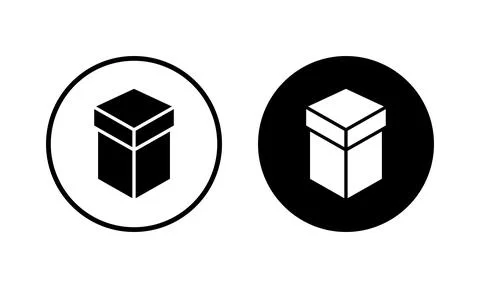 Box icon vector illustration. box sign and symbol, parcel, package Illustrazione stock