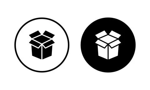 Box icon vector illustration. box sign and symbol, parcel, package Stock Illustration