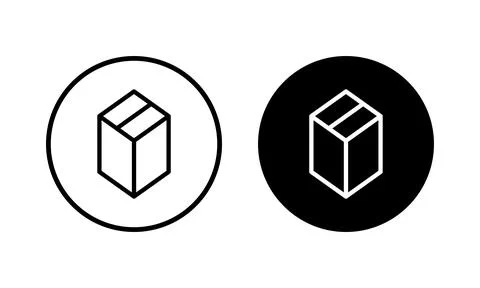 Box icon vector illustration. box sign and symbol, parcel, package Illustrazione stock