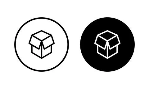 Box icon vector illustration. box sign and symbol, parcel, package Illustrazione stock