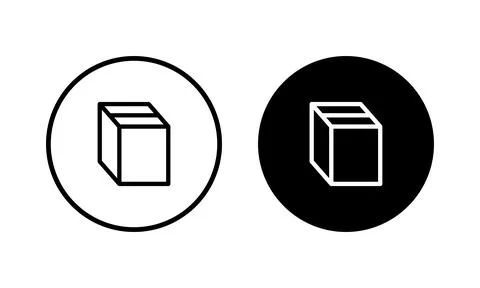 Box icon vector illustration. box sign and symbol, parcel, package Stock Illustration