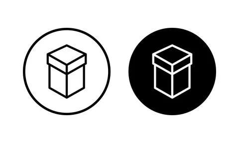 Box icon vector illustration. box sign and symbol, parcel, package Illustrazione stock