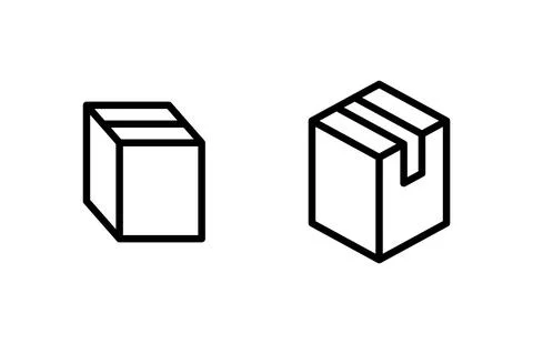 Box icon vector illustration. box sign and symbol, parcel, package Illustrazione stock