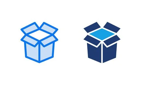 Box icon vector illustration. box sign and symbol, parcel, package Illustrazione stock