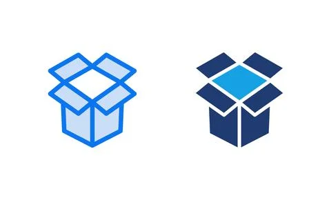 Box icon vector illustration. box sign and symbol, parcel, package Stock Illustration