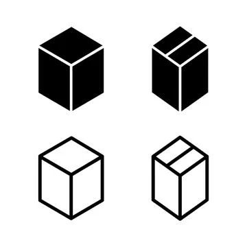 Box icon vector illustration. box sign and symbol, parcel, package 스톡 일러스트