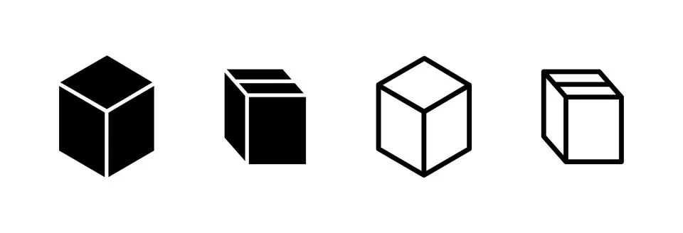 Box icon vector illustration. box sign and symbol, parcel, package 库存插图