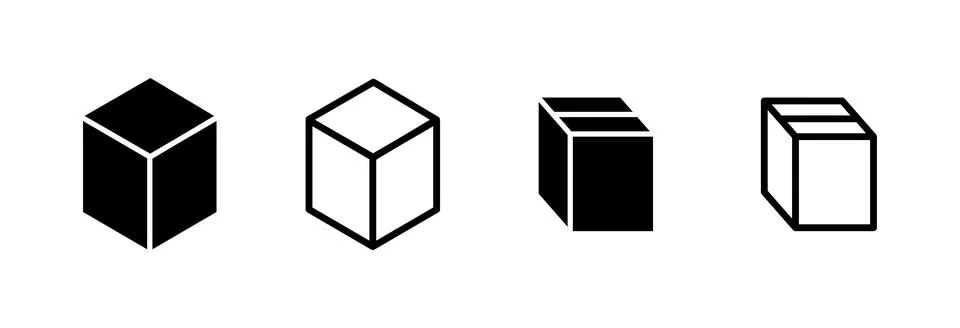 Box icon vector illustration. box sign and symbol, parcel, package 库存插图