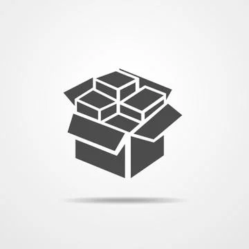 Box icon - vector illustration Stock Illustration