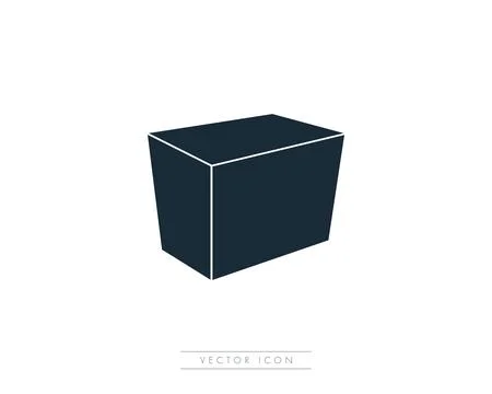 Box Icon Vector Logo Template Illustration Design Stock Illustration