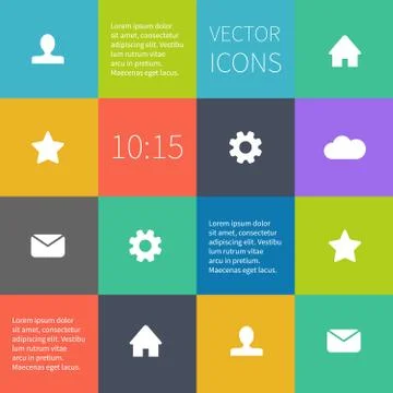 Box infographic or user interface Illustrazione stock