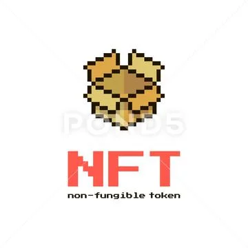 Box with inscription NFT non-fungible token Illustration #150299892