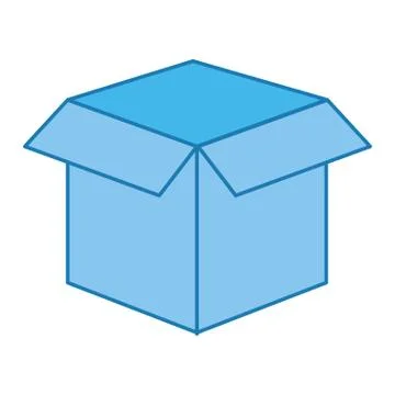 Box isolated icon Stockillustratie