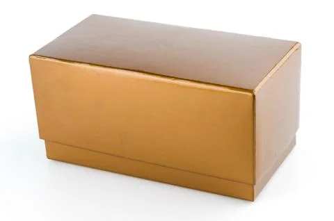 Box isolated white background Stock Photos