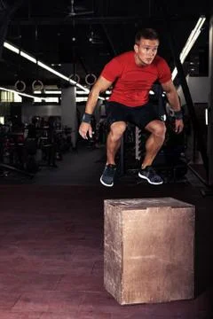 Box jumping Stock Photos