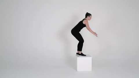 - Box jumps Stock Footage 314193461