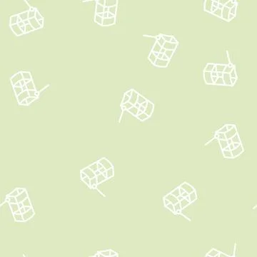 Box kite fly line vector seamless pattern Stock Illustration