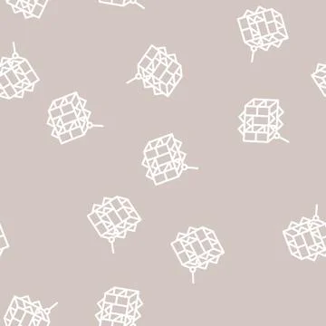 Box kite line vector seamless pattern Stock Illustration