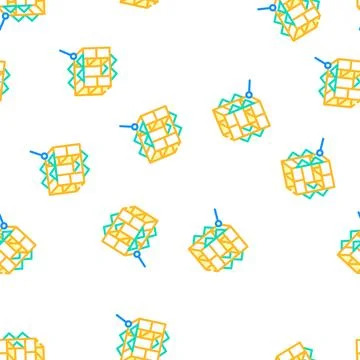 Box kite vector seamless pattern Stockillustratie