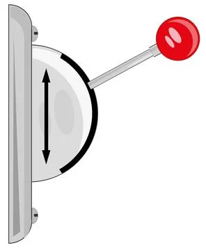 Box with knife switch on white background is insulated Stock Illustration