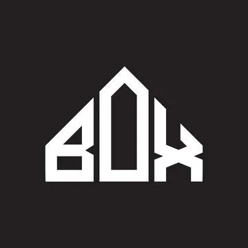 BOX letter logo design. BOX monogram initials letter logo concept. BOX letter Ilustración de archivo