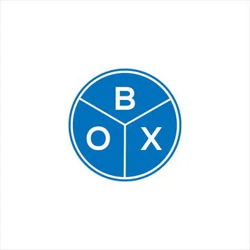 BOX letter logo design. BOX monogram initials letter logo concept. BOX letter Stockillustratie