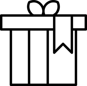 Box Line Icon Design Illustrazione stock