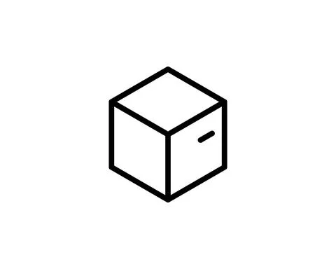 Box, linear style sign for mobile concept and web design. Symbol, logo illust Stock Illustration