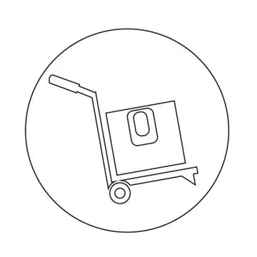Box Logistic icon Stock Illustration