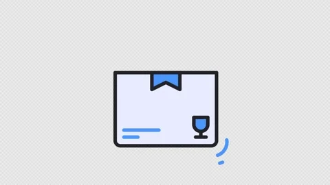 Box Logistics Animated Icon. Alpha Channel 4K Resolution 库存影片 290157239