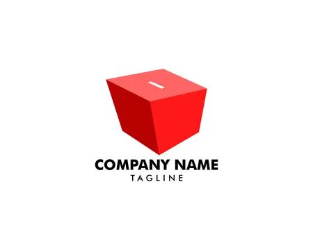 Box Logo Vector Template Stock Illustration