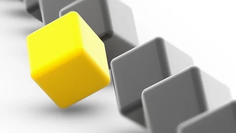 The box. Looping footage has 4K resolution. Prores 4444. 3D Illustration. Stock Footage 99433424