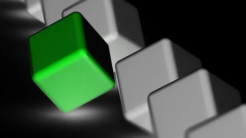 The box. Looping footage has 4K resolution. Prores 4444. 3D Illustration. Stock Footage 99670528