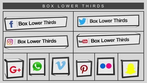 Box Lower Third Stock After Effects