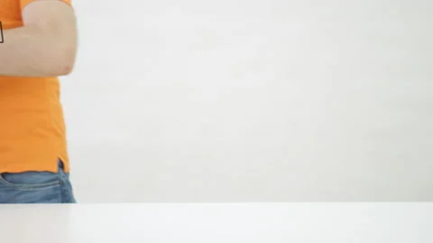 Box with MADE IN HUNGARY text being placed on the table Stock Footage 136291766