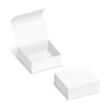 Box with magnetic close mockup. Vector illustration. 스톡 일러스트