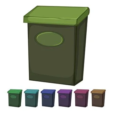 Box mailbox letter cartoon vector graphic Stock Illustration