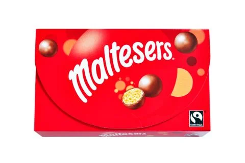 Box of Maltesers 库存照片