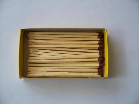 A Box of Matches closeup Stock Photos