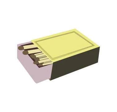 Box of matches 스톡 일러스트