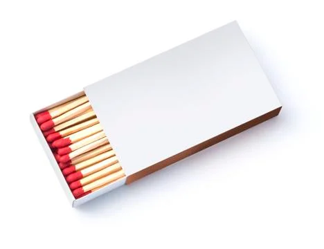 Box of matches, isolated Stock Photos