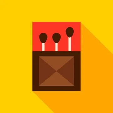 Box of Matches Object Icon Ilustração Stock