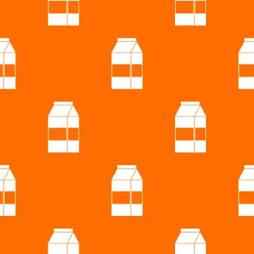 Box of milk pattern seamless Stock Illustration