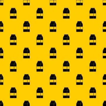 Box of milk pattern vector Stock Illustration