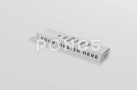 Box-mockup-rectangle-slim-high-with-hanger-03 PSD Template