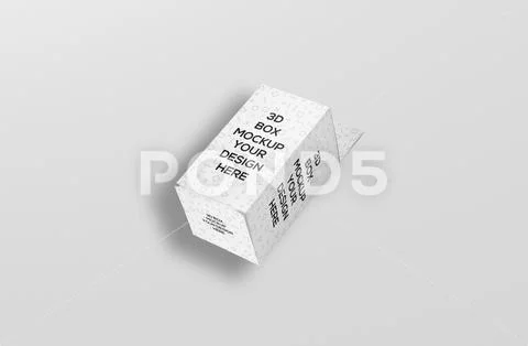 Box-mockup-short-rectangle-size-with-hanger-03 PSD Template