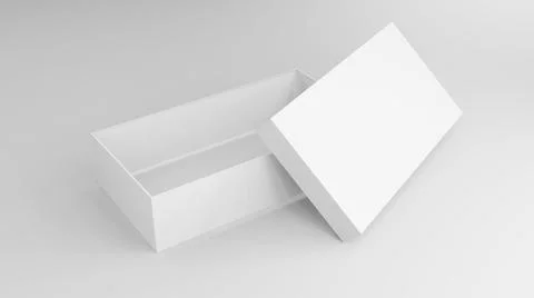 Box Mockups blank packaging box 3d rendering Stock Photos