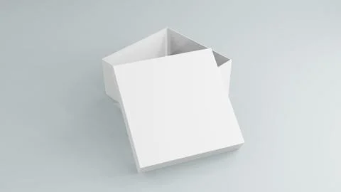 Box Mockups blank packaging box 3d rendering Stock Photos