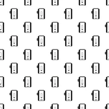 Box mod, vaporizer pattern, simple style Stock Illustration