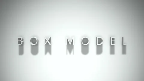 Box model 3D title animation with shadows on a white background Stock Footage 297016028